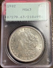 Usado, 1902 Morgan dólar de prata genuíno antigo PCGS etiqueta verde "RATTLER" comprar usado Usado, 1902 Morgan dólar de prata genuíno antigo PCGS etiqueta verde "RATTLER" comprar usado  Enviando para Brazil