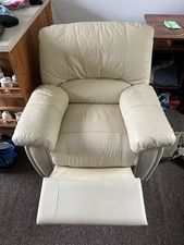 Cream leather seater for sale  DONCASTER