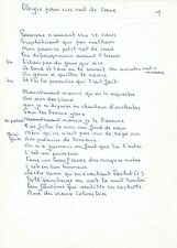Georges brassens manuscrit d'occasion  Lyon III