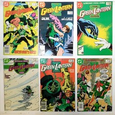 Green Lantern Lote 6 #203, Corps 207, 215, 220, 223, 224 1986 DC Comics, usado comprar usado  Enviando para Brazil