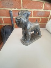 Bronze schnauzer figurine for sale  GODSTONE