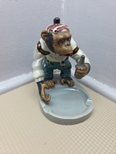 RARO!! - Macaco chimpanzé japonês vintage dos anos 1950 com garrafa moeda/cinzeiro de porcelana  comprar usado  Enviando para Brazil