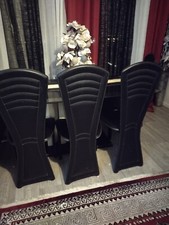 Chaises noires salle d'occasion  Sevran