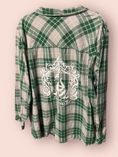 Camisa Torrid x Harry Potter verde Sonserina xadrez flanela botão para cima tamanho 4 TubG0 comprar usado Camisa Torrid x Harry Potter verde Sonserina xadrez flanela botão para cima tamanho 4 TubG0 comprar usado  Enviando para Brazil