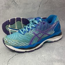 Tênis de corrida feminino Asics Gel-Nimbus 18 tamanho 7 M (B) azul comprar usado  Enviando para Brazil