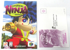 Nintendo 64 N64 Mystical Ninja livreto de instruções manual e registro APENAS, usado comprar usado  Enviando para Brazil