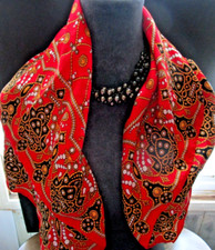 Silk scarf red for sale  Buffalo