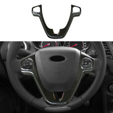 Usado, Guarnição de volante cor fibra de carbono 1 peça compatível com Ford Fiesta 2012-2018 comprar usado  Enviando para Brazil