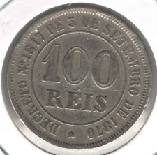 Moeda 100 Réis 1883 BRASIL - KM# 477 - EB833 comprar usado  Brasil 