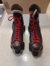 Usado, Patins clássicos vintage Riedell todo de couro tamanho 10 masculino Roller derby ótimo estado. comprar usado  Enviando para Brazil
