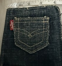 Levi denim leather for sale  STROUD