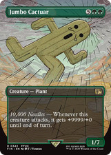 MTG Jumbo Cactuar (Arte Completa) Inglês comprar usado  Enviando para Brazil