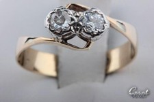 Diamantring antik gelb gebraucht kaufen  München