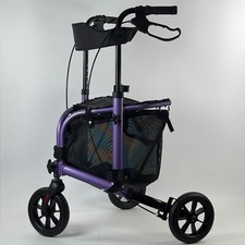 WALK MATE 3 Rodas Rollator Walker com Assento para Idosos Finos Rodas 8" - Roxo comprar usado  Enviando para Brazil