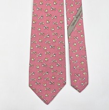 Gravata de seda rosa urso polar SALVATORE FERRAGAMO TIE, usado comprar usado  Enviando para Brazil