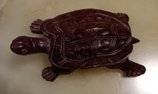 Wooden carved turtle for sale  LEEDS