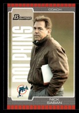 Nick Saban 2005 Bowman Card #73 Miami Dolphins Alabama Crimson Tide, usado comprar usado  Enviando para Brazil