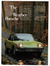 1973 PORSCHE 914 Vintage Impressão Original AD | Foto de outono floresta de estrada Canadá, usado comprar usado  Enviando para Brazil