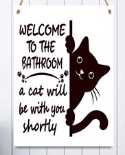 Personalised cat bathroom for sale  AYLESFORD