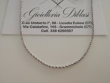 Collana oro bianco usato  Mazzarrone