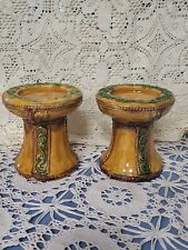 Majolica pillar candle for sale  Manteca