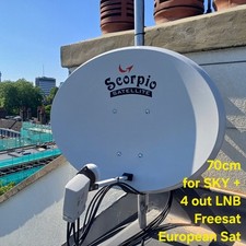 Satélite Quad LNB para Sky / Sky HD / Freesat HD / Multiroom / Hotbird ETC comprar usado  Enviando para Brazil