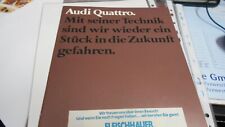 Prospekt audi quattro gebraucht kaufen  Wietzendorf