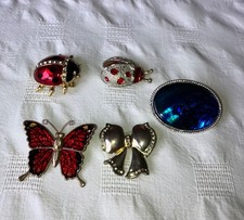 Brooches including ladybirds for sale  KENILWORTH