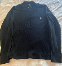 Camisa térmica masculina Jordan Jumpman grande L preta desbotada manga longa 390195-010 comprar usado  Enviando para Brazil