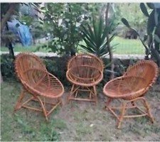 Poltrone vimini bambu usato  Sori