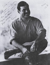 Ernest hemingway signed for sale  Fort Lauderdale
