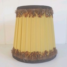 Pleated yellow brown for sale  KING'S LYNN