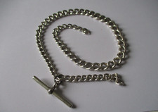 Silver albert chain for sale  MATLOCK