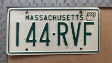 1992 massachusetts license for sale  Milton Mills