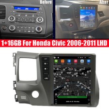 Usado, Carro 9.7" Android 10.1 GPS Rádio estéreo unidade de cabeça Fm 1+16GB para 06-11 Honda Civic comprar usado  Enviando para Brazil