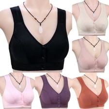 Push -Up Bra Women Front Chiude Lingerie Wireless Bhs Vest Di Bralette ☆ comprar usado  Enviando para Brazil