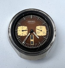 SEIKO 6138-0040 Relógio Automático Chrongraph Vintage Masculino BULLHEAD Mostrador Marrom comprar usado  Enviando para Brazil