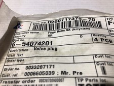 Tapones de válvula Tetra Pak 6-54074201.  NUEVO en BOLSA.  (Cantidad. De 6) 6-54074201 segunda mano  Embacar hacia Mexico