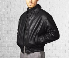 Jaqueta Rider Look: Jaqueta de Couro Preta Clássica Masculina com Detalhe de Zíper comprar usado Jaqueta Rider Look: Jaqueta de Couro Preta Clássica Masculina com Detalhe de Zíper comprar usado  Enviando para Brazil