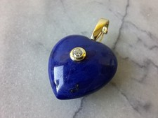 Lapislazuli herz anhänger gebraucht kaufen  Meckenheim