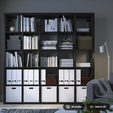 ikea kallax unit black for sale  AYLESBURY