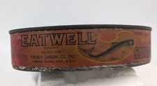 Lata de sardinha Eat Well dos anos 1930 a 1940 comprar usado  Enviando para Brazil