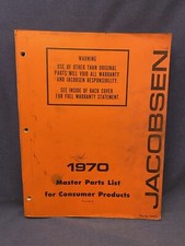 1970 jacobsen master for sale  Silver Spring
