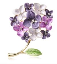 Hydrangea brooch pin for sale  Sulphur Springs