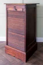 Edwardian oak tambour for sale  DONCASTER