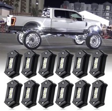 Luzes de rocha LEDUR R3 brancas 12 peças - 540LM 48LED luzes subterrâneas à prova de choque IP68 comprar usado  Enviando para Brazil