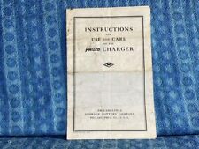 Usado, 1923 Philco carregador de bateria armazenamento rádio livreto original de instruções e cuidados comprar usado  Enviando para Brazil