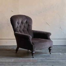 Antique deep buttoned for sale  BATLEY