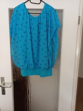 Chiffonbluse blau gr gebraucht kaufen  Bielefeld