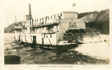 Cartão postal/RPPC foto real c1940 Steamer "Casca" rio Yukon, Colúmbia Britânica comprar usado  Enviando para Brazil